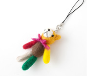 フェルト羊毛のベアーストラップ